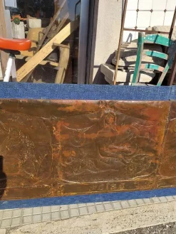 Pamono Grounded Painting on Copper Panels, The Four Seasons and the Zodiac Signs, Italy, 1970><noscript><img width=