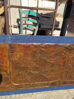 Pamono Grounded Painting on Copper Panels, The Four Seasons and the Zodiac Signs, Italy, 1970><noscript><img width=