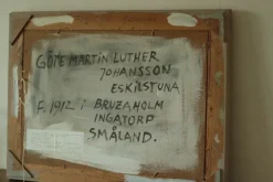 Pamono Göte Johansson, Fiskeläge Bohuslän, Mid-20th Century, Oil on Panel, Framed><noscript><img width=
