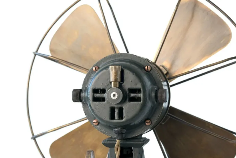 Pamono GU 11 Fork Fan by Prof. Peter Behrens for AEG Berlin, 1909, Germany