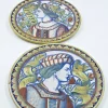 Outlet Pamono Gualdo Tadino Dishes by A.Rubboli, 1930s, Set of 2