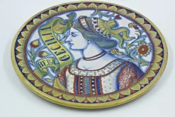 Outlet Pamono Gualdo Tadino Dishes by A.Rubboli, 1930s, Set of 2