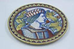 Outlet Pamono Gualdo Tadino Dishes by A.Rubboli, 1930s, Set of 2