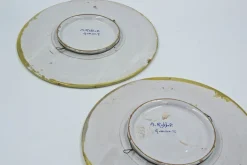 Outlet Pamono Gualdo Tadino Dishes by A.Rubboli, 1930s, Set of 2