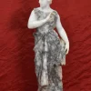 Pamono Guglielmo Pugi, Woman Sculpture, 1800s, Alabaster & Marble> Classical|Sculpture