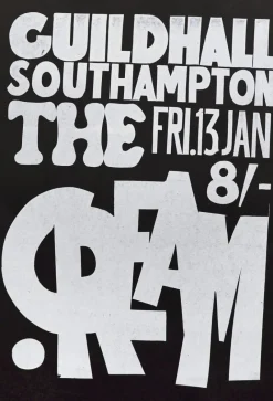 Sale Pamono Guildhall Concert Poster, Southampton, United Kingdom, 1967