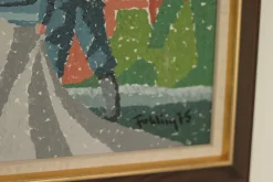 Pamono Gunnar Fohlin, Fisherman, 1975, Oil on Canvas, Framed><noscript><img width=