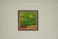 Pamono Gunnar Greiber, Trees, 1960s, Oil on Panel, Framed