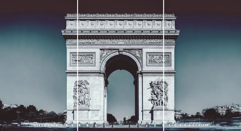 Pamono Guy Sargent, Arc De Triomphe Triptych, Archival Pigment Print> Photography