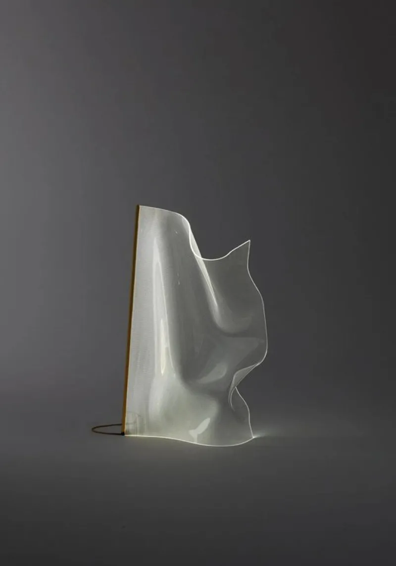 Pamono Gweilo Qin Pe Golden Led Profile Floor Lamp by Partisans> Floor Lamps