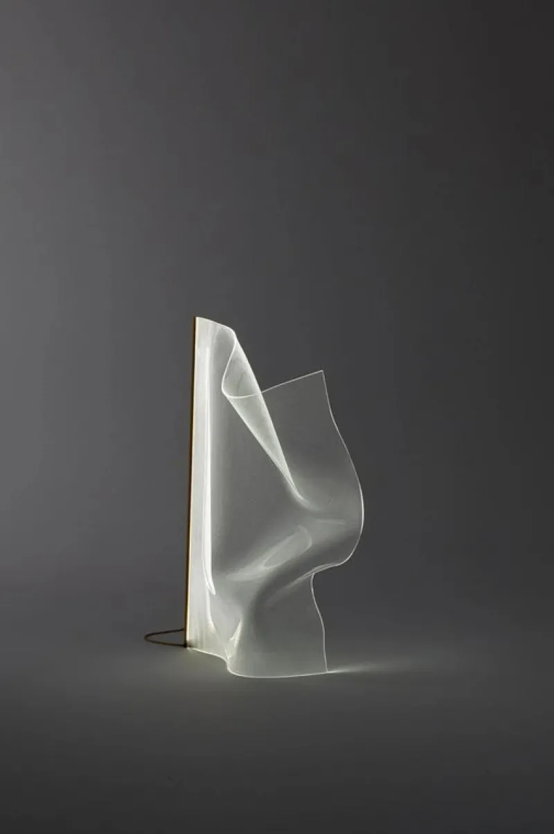 Pamono Gweilo Qin Pe Golden Led Profile Floor Lamp by Partisans> Floor Lamps