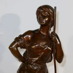 Discount Pamono H. Moreau, Jeune Paysanne, Late 1800s, Bronze