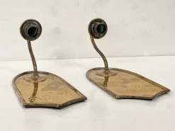 Hot Pamono Hammered Brass Wall Sconces, 1960s, Set of 2