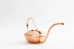 Discount Pamono Hammered Copper Watering Can from VEB Kunstschmiede Neuruppin, Germany, 1960s