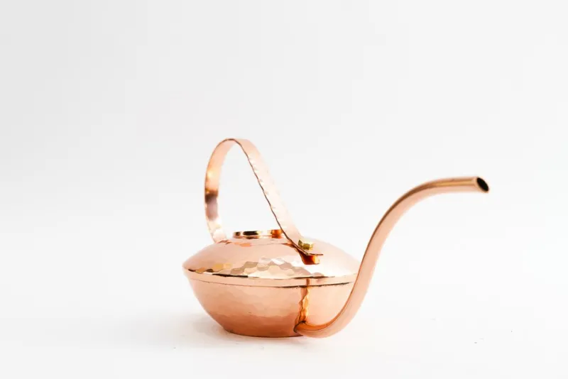 Discount Pamono Hammered Copper Watering Can from VEB Kunstschmiede Neuruppin, Germany, 1960s