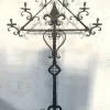 Pamono Hammered Iron Candlestick, 20th Century> Candleholders