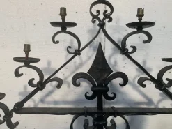 Pamono Hammered Iron Candlestick, 20th Century> Candleholders
