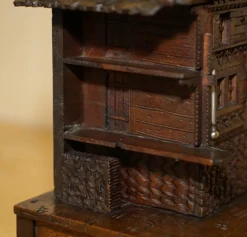 Pamono Hand Carved Black Forest Wood Cigar Box, 1880s><noscript><img width=