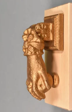 Pamono Hand of Fatima Door Knocker in Iron from Camion Frères> Architectural Elements