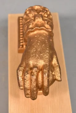 Pamono Hand of Fatima Door Knocker in Iron from Camion Frères><noscript><img width=