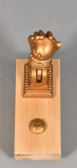 Pamono Hand of Fatima Door Knocker in Iron from Camion Frères><noscript><img width=
