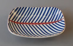Pamono Hand Painted Bowl by Stig Lindberg for Gustavsberg, Sweden, 1950s><noscript><img width=