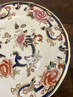 Pamono Hand Painted Masons Ironstone Plates, 1920s, Set of 2><noscript><img width=