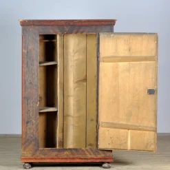 Best Pamono Hand Painted Pine Cabinet, 1850