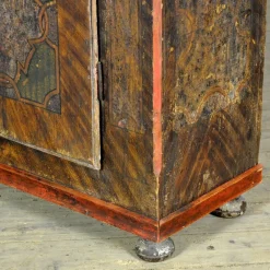 Best Pamono Hand Painted Pine Cabinet, 1850