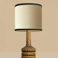 Pamono Hand Painted Sculptural Table Lamps, 1960s, Set of 2><noscript><img width=