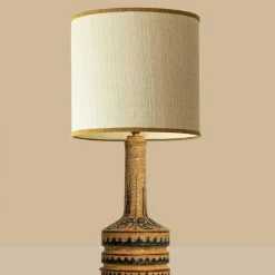 Pamono Hand Painted Sculptural Table Lamps, 1960s, Set of 2><noscript><img width=