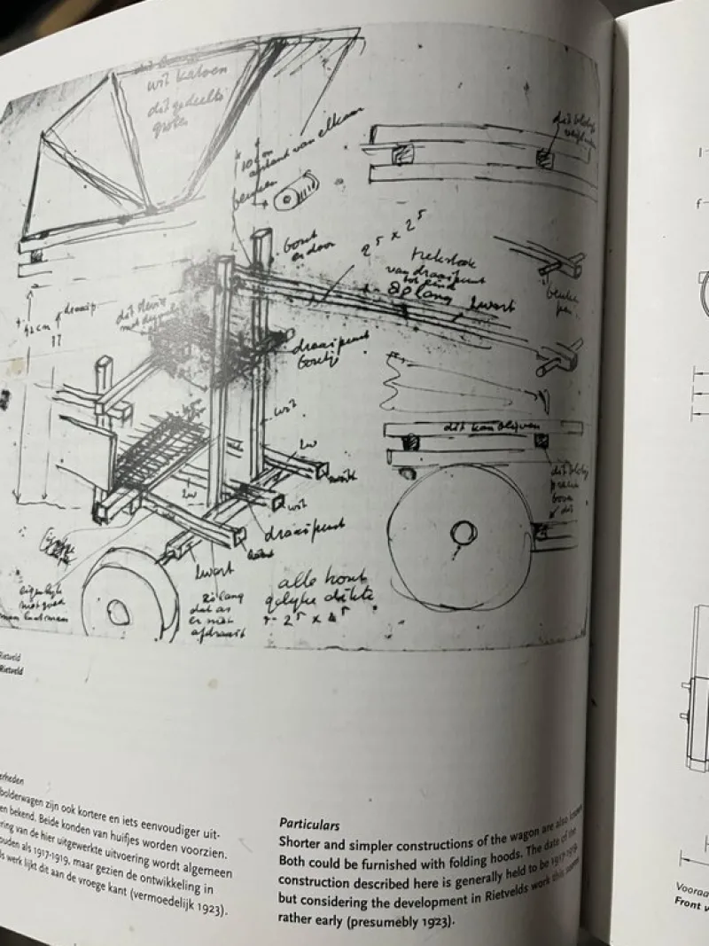 Pamono Handcart in the style of Gerrit Thomas Rietveld, 1920s> Garden Accessories
