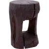 Pamono Hand-Carved Sculptural Hardwood Side Table by Logniture> Tables|Coffee & Side Tables