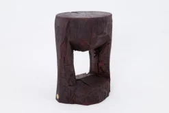 Pamono Hand-Carved Sculptural Hardwood Side Table by Logniture><noscript><img width=