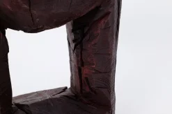Pamono Hand-Carved Sculptural Hardwood Side Table by Logniture><noscript><img width=