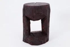 Pamono Hand-Carved Sculptural Hardwood Side Table by Logniture><noscript><img width=