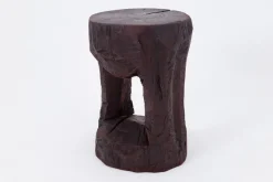 Pamono Hand-Carved Sculptural Hardwood Side Table by Logniture><noscript><img width=