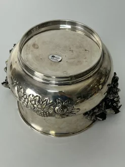 Pamono Hand-Chiseled 925 Sterling Silver Champagne Bucket, 1980s><noscript><img width=