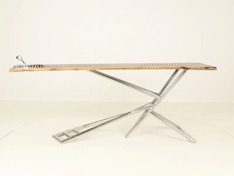 Pamono Handcrafted Scissors 1 Console Table by Bruno Helgen, Bali, 2000s> Console Tables