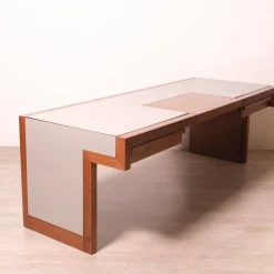 Pamono Handcrafted Wooden Desk, 1970s><noscript><img width=