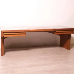 Pamono Handcrafted Wooden Desk, 1970s><noscript><img width=