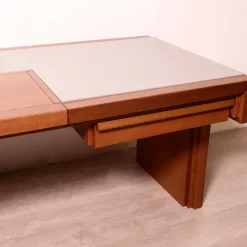 Pamono Handcrafted Wooden Desk, 1970s><noscript><img width=