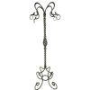 Pamono Hand-Crafted Wrought Iron Pedestal attributed to Alessandro Mazzucotelli, 1890s> Pedestals And Columns