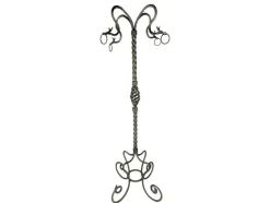 Pamono Hand-Crafted Wrought Iron Pedestal attributed to Alessandro Mazzucotelli, 1890s> Pedestals And Columns