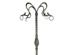 Pamono Hand-Crafted Wrought Iron Pedestal attributed to Alessandro Mazzucotelli, 1890s> Pedestals And Columns