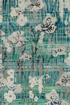 Pamono Hand-Knotted Silk Floral Rug from R&K Principal Jahanshah Nazmiyal><noscript><img width=