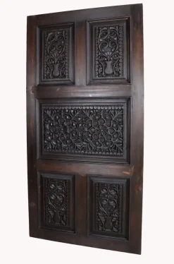 Best Pamono Handmade and Handcarved Sliding Door Panel, Nuristan, Afghanistan, 1920s