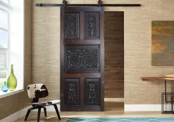 Best Pamono Handmade and Handcarved Sliding Door Panel, Nuristan, Afghanistan, 1920s