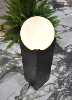 Pamono Handmade Big Eclipse Lamp in Black Marquina Marble from Fiam><noscript><img width=