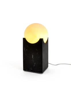 Pamono Handmade Big Eclipse Lamp in Black Marquina Marble from Fiam><noscript><img width=